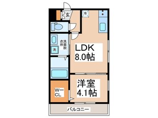 仮）泉佐野市笠松Ｂ棟　新築工事の物件間取画像